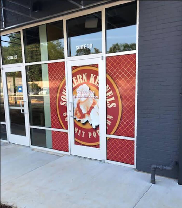 Southern Kernels Gourmet Popcorn windows